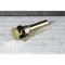 Kingston Brass Brass PopUp Drain with Overflow and Extra Long PopUp rod, 22 Gauge, Brushed Brass KBT2127 - alternate 2